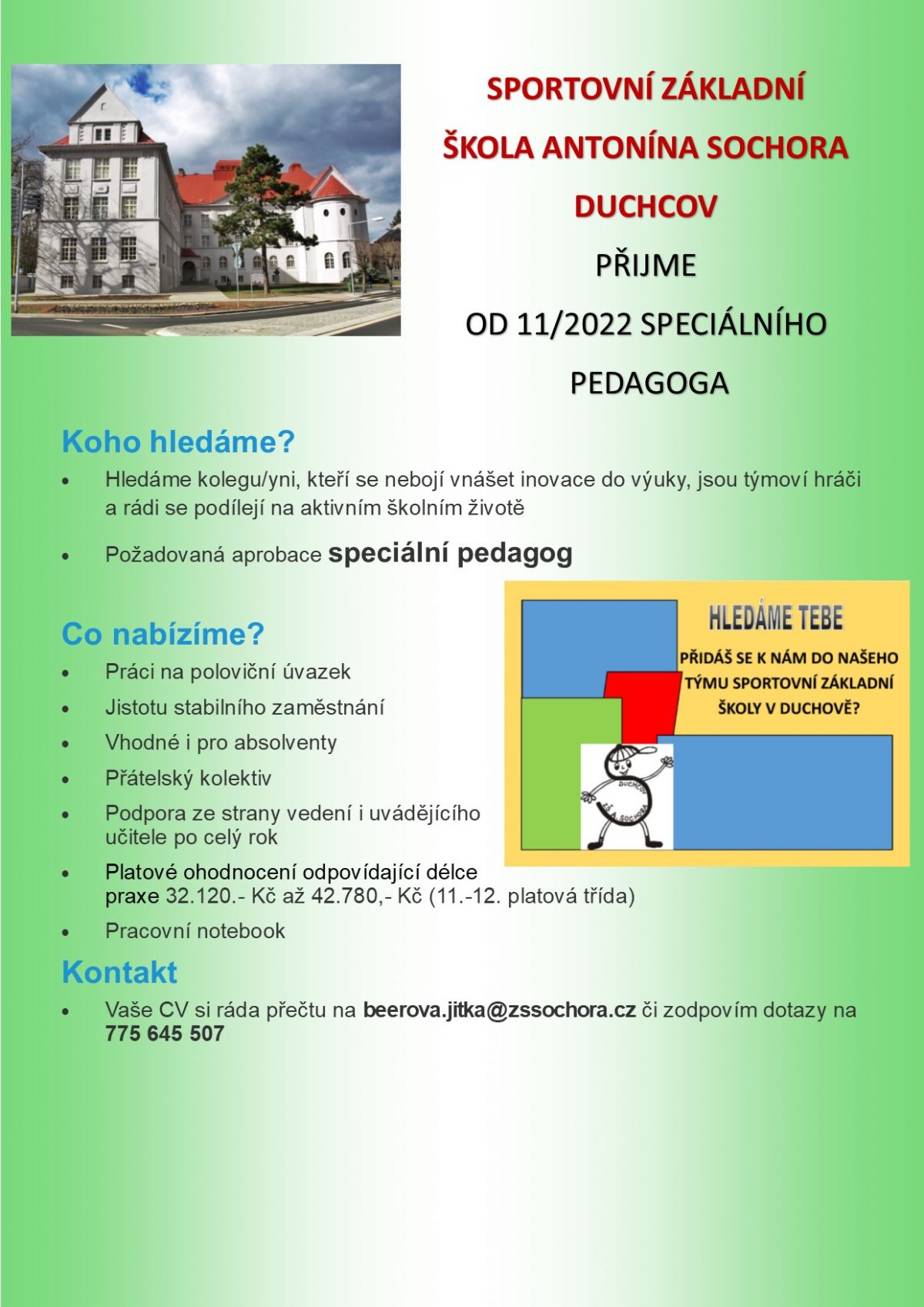 Pozice speciální pedagog